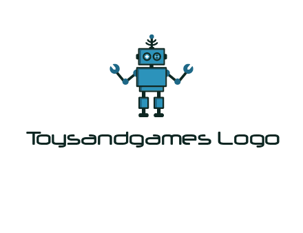 artificial intelligence or technology logo showcasing a robot