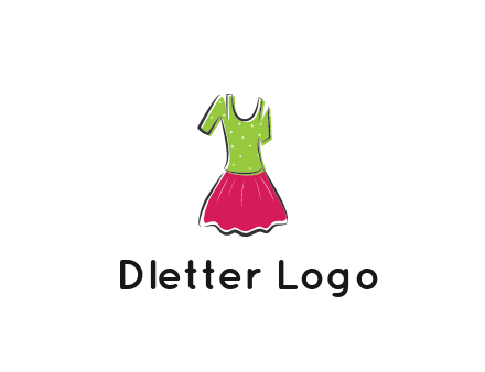 fashion apparel or dress logo