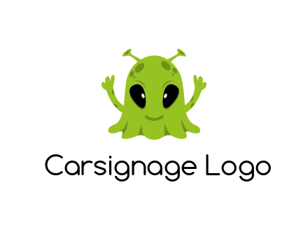 alien character logo