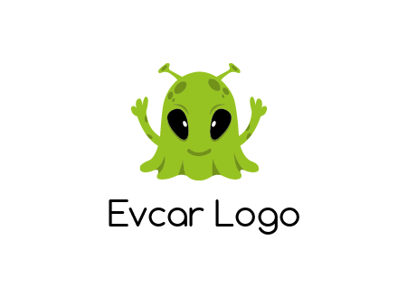 alien character logo