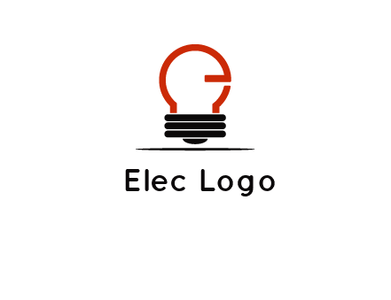 electric light bulb logo