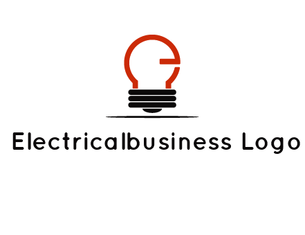 electric light bulb logo