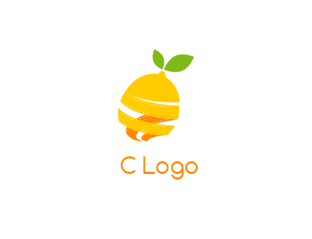 lemon unraveling into film negative logo