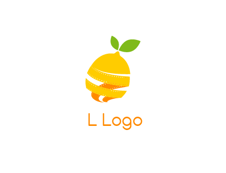 lemon unraveling into film negative logo