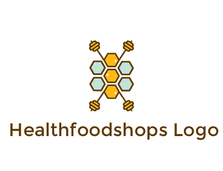 honeycomb and bees logo