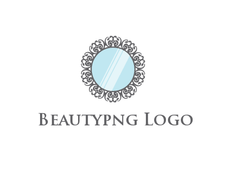 round mirror wall decoration logo