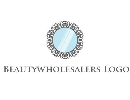 round mirror wall decoration logo