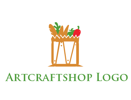 shopping bag logo for grocery stores