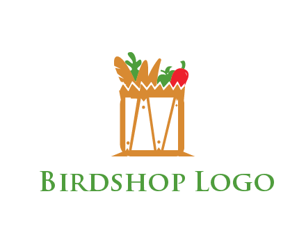 shopping bag logo for grocery stores