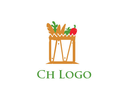 shopping bag logo for grocery stores