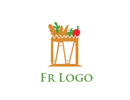 shopping bag logo for grocery stores