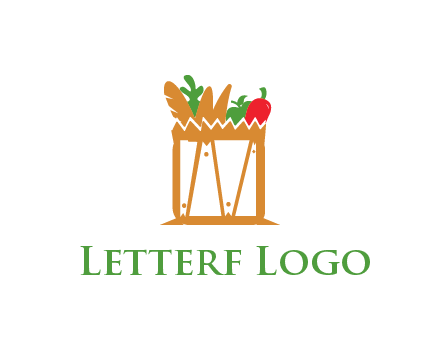 shopping bag logo for grocery stores