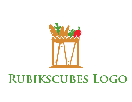 shopping bag logo for grocery stores