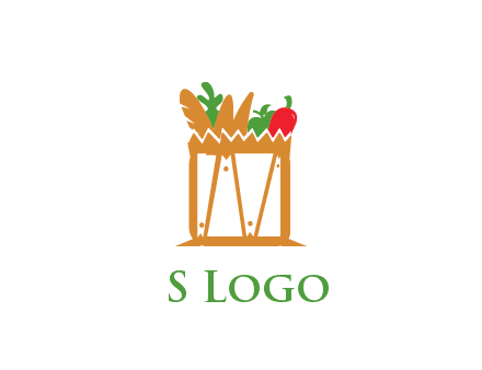 shopping bag logo for grocery stores