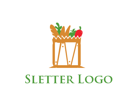 shopping bag logo for grocery stores