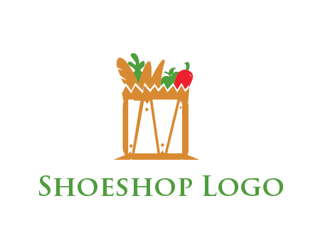 shopping bag logo for grocery stores