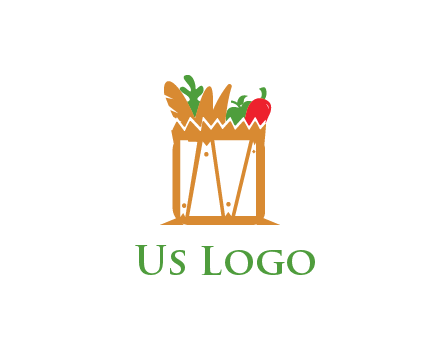 shopping bag logo for grocery stores