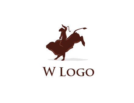 bull rider logo