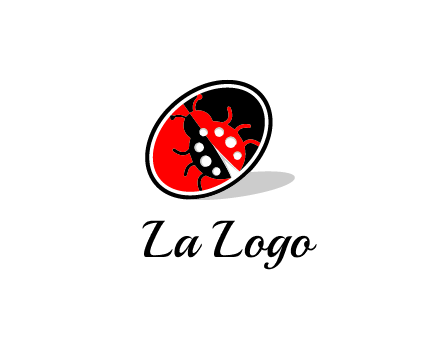 ladybug in oval logo