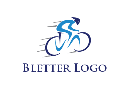 figure cycling for sports logo