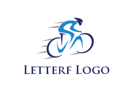 figure cycling for sports logo