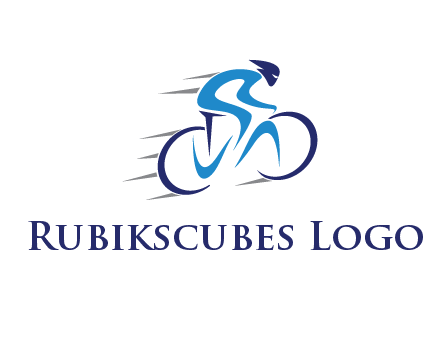 figure cycling for sports logo