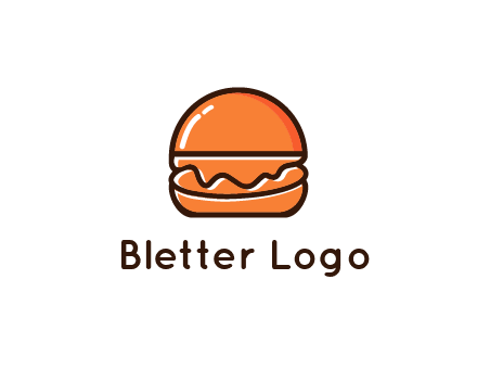 burger icon for fast food logo