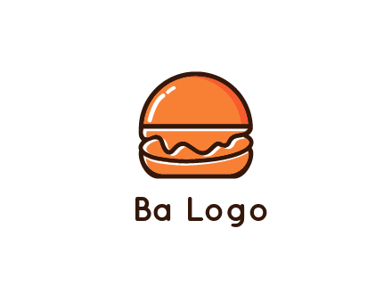 burger icon for fast food logo