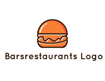 burger icon for fast food logo