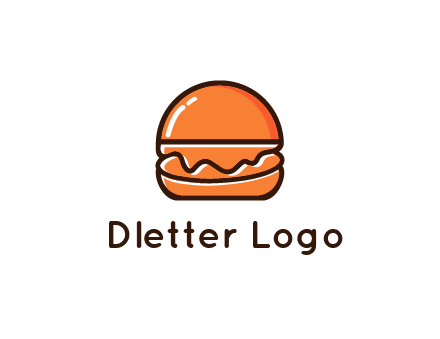 burger icon for fast food logo