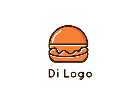 burger icon for fast food logo