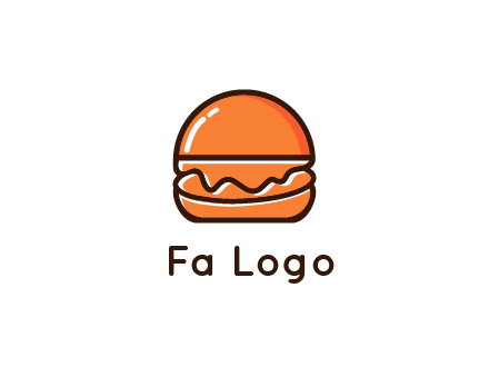 burger icon for fast food logo