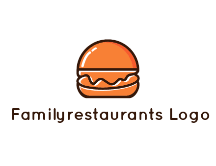 burger icon for fast food logo