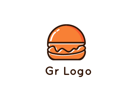 burger icon for fast food logo