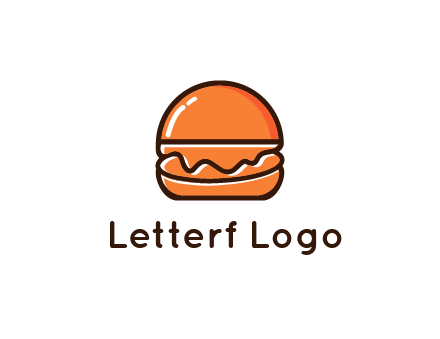 burger icon for fast food logo