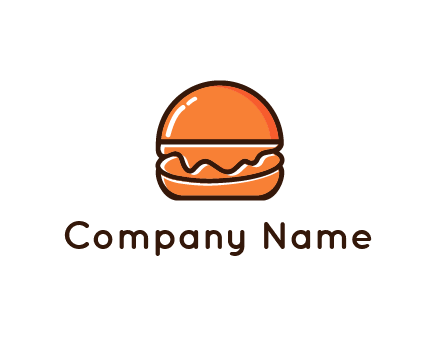 burger icon for fast food logo