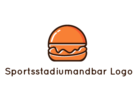 burger icon for fast food logo