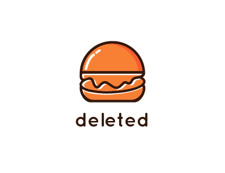 burger icon for fast food logo