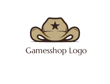 wild west logo showing a sheriff hat