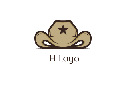 wild west logo showing a sheriff hat