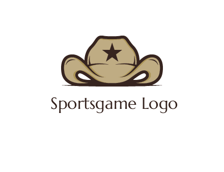 wild west logo showing a sheriff hat