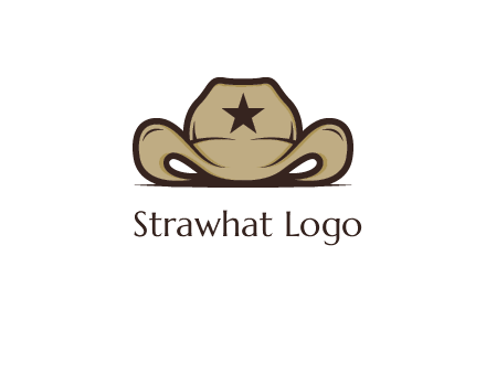 wild west logo showing a sheriff hat