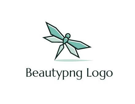 geometric dragonfly logo