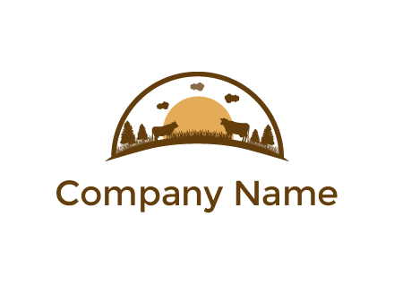 organic farm logo design