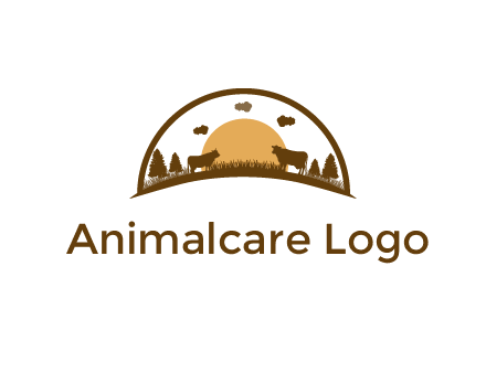 organic farm logo design