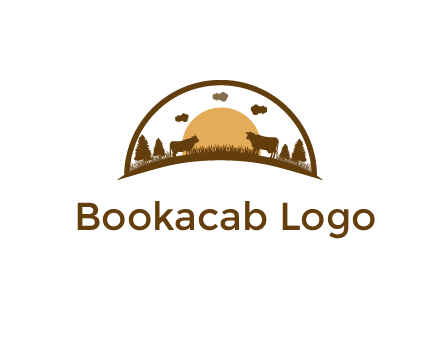 organic farm logo design