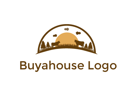 organic farm logo design