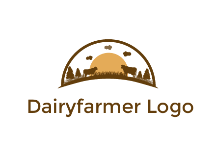 organic farm logo design