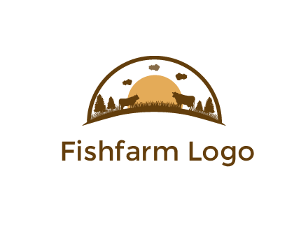 organic farm logo design