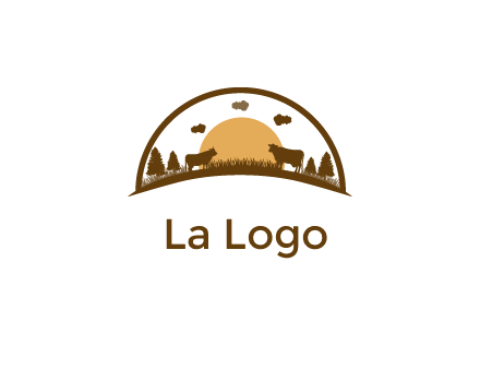 organic farm logo design